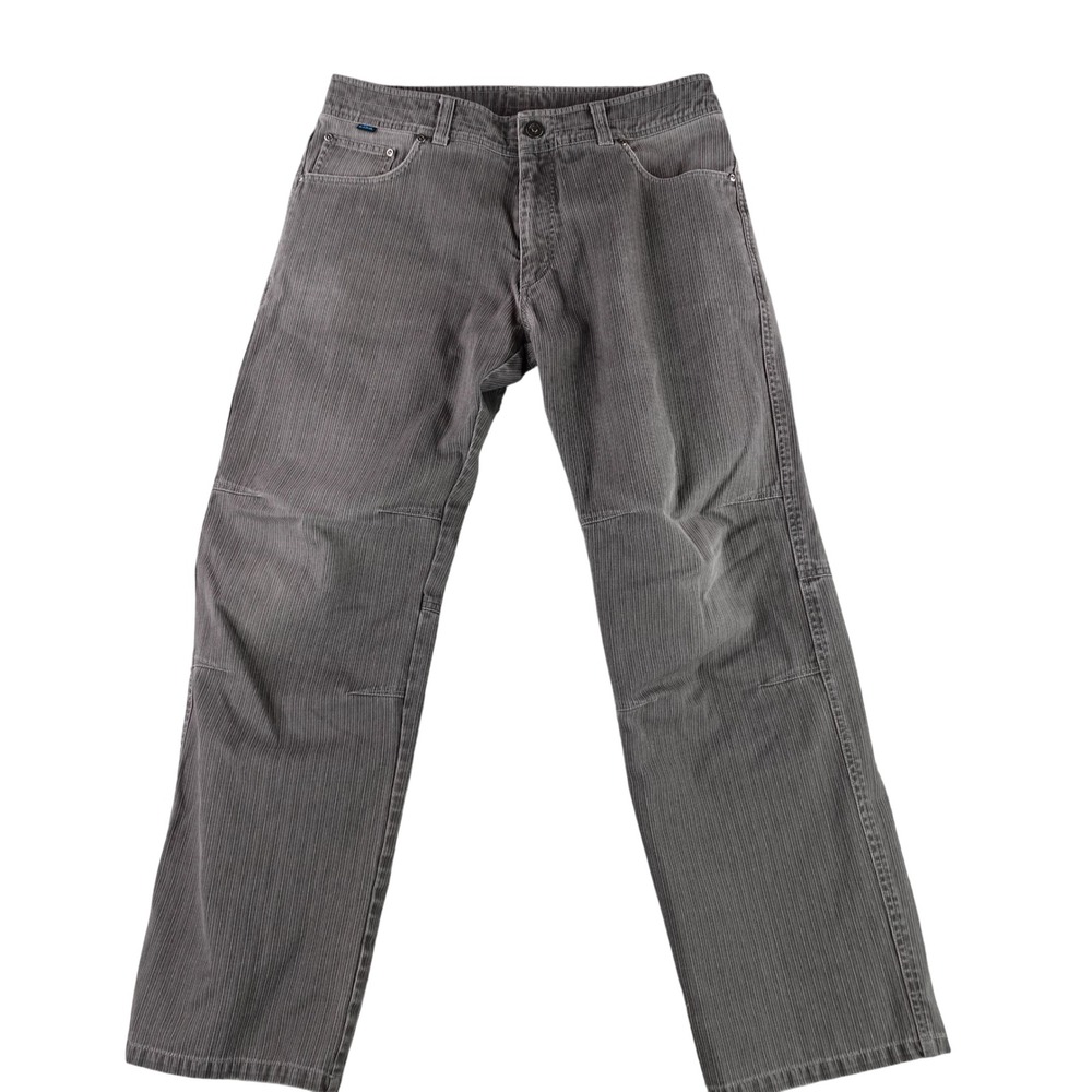 KUHL Rydr Pants Men 34x32 Gray Vintage Patina Dye Cotton Articulated Knee Rugged